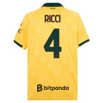Günstige Fußballtrikots AC Mailand Ricci 4 3rd trikot 2025-26 Kurzarm